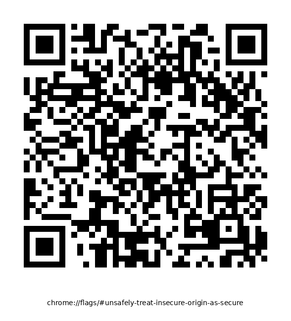 Chrome Flags QR Code